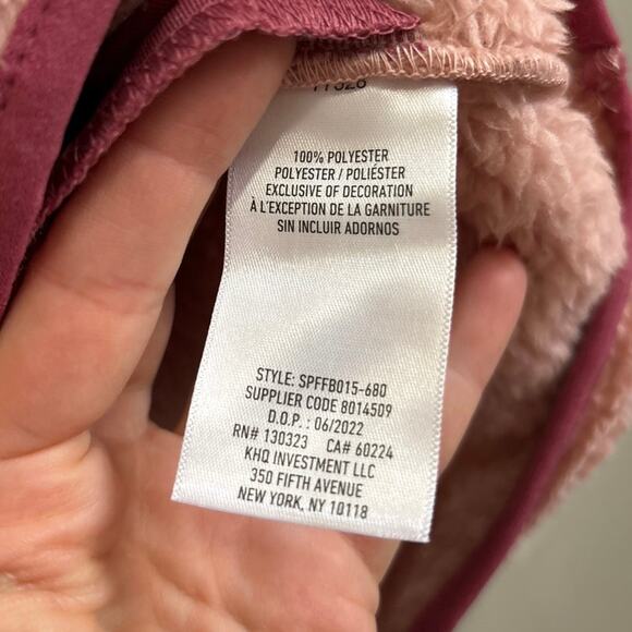 Spyder NWT Pink Cozy Soft Fleece Half Snap Pullover Size Small - Picture 7 of 8